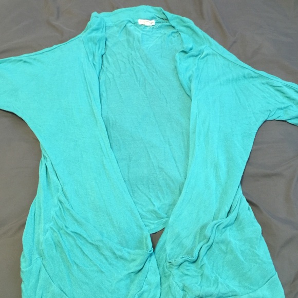 Turquoise cardigan. Lightweight!
