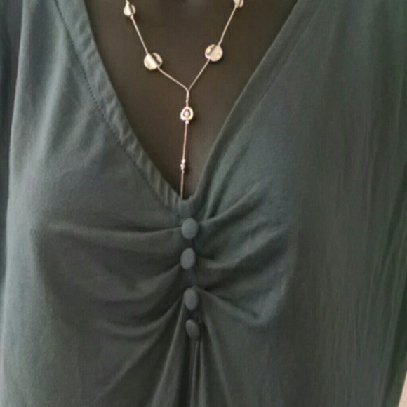 Banana Republic grayish blue top - Picture 2 of 3