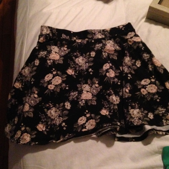 floral skater skirt