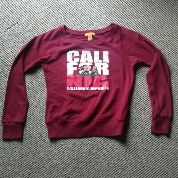 Maroon cali sweater