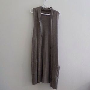 Banana Republic sleeveless cardigan and BDG tank