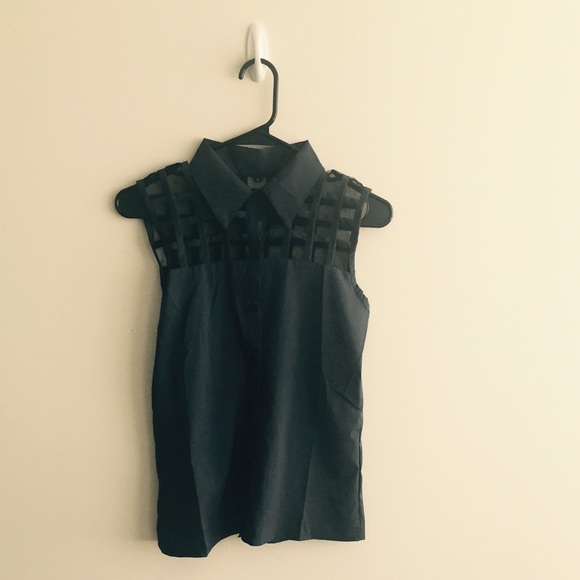 Mesh Cutout Top