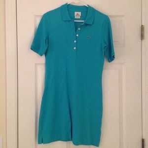 Turquoise Lacoste Polo Dress, size 40