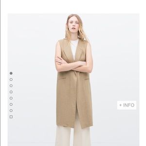 Zara long waist coat