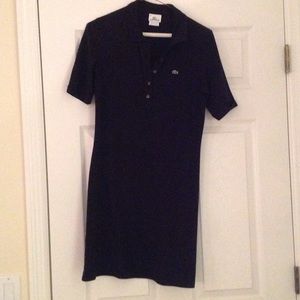 Black Lacoste polo dress, size 40