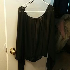 Black sheer top
