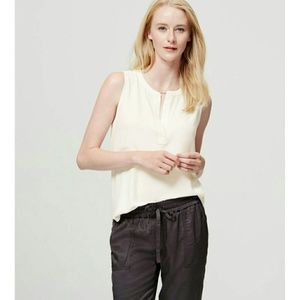 NWT White loft blouse!