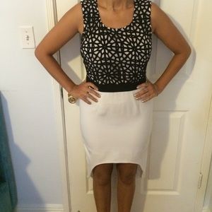 Black and white/Low and high dress