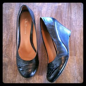 Chinese laundry black wedges