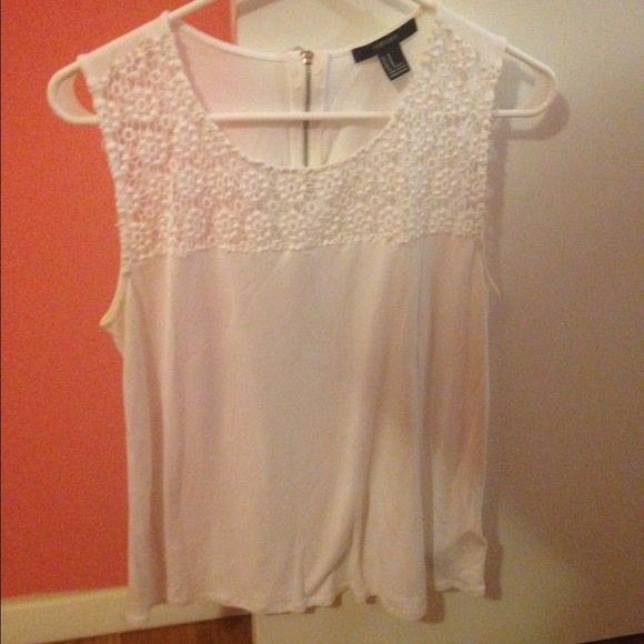 FOREVER 21 WHITE TANK