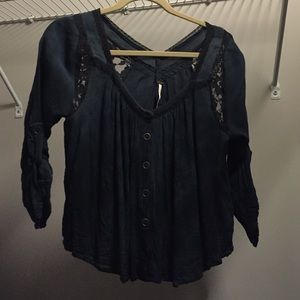 Free People lace blouse
