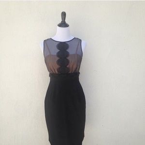 Max and cleo scallop/ silk dress