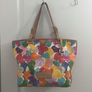 Dooney & Bourke Colorful Ducks Large Tote