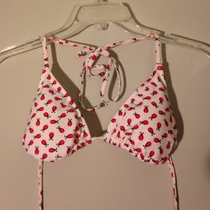 🐞 ladybug print bikini top