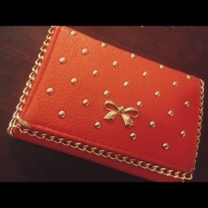 Coral gold wallet