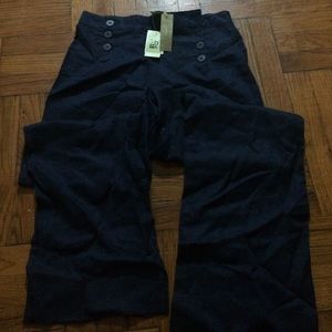 Navy blue high waisted pants