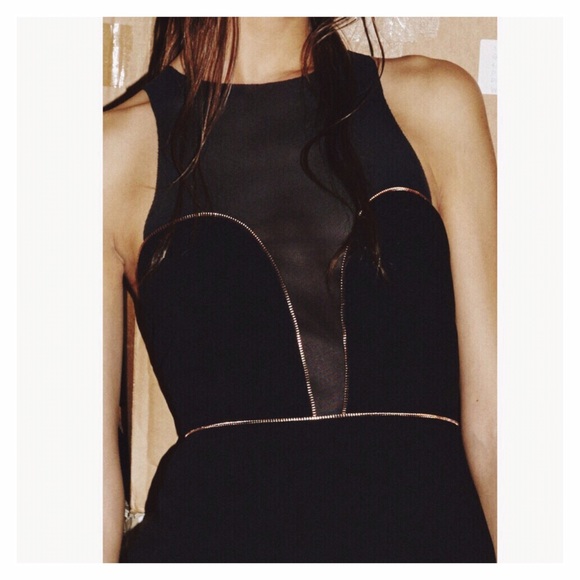 BEC & BRIDGE Mesh Top Bustier Black Rose Gold - Picture 2 of 6