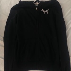 Victoria's Secret Sequined Zip Up Hoodie