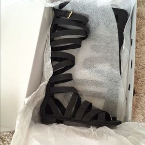 Guess black gladiator sandals