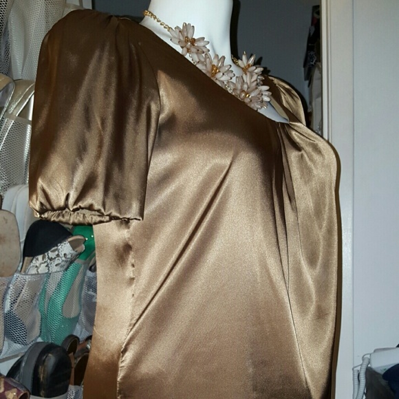 New York & Company Brown Shift Dress - Picture 2 of 3