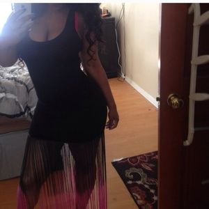 Summer fringe maxi dress