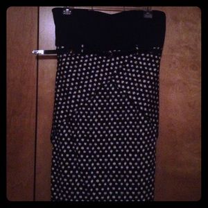 Black and white party dress