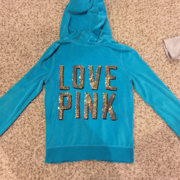 VS Pink Sequined Hoodie