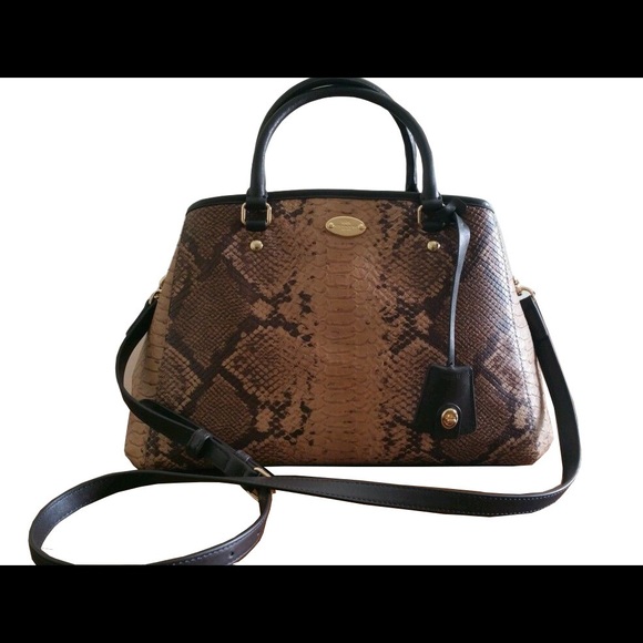 Coach snake animal print leather bag - Picture 4 of 4