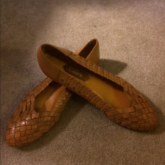 Calico Shoes Yellow Calico Flats Size 8 Poshmark