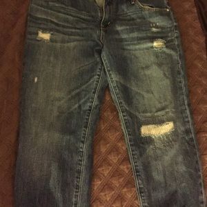Destroyed Levi jeans
