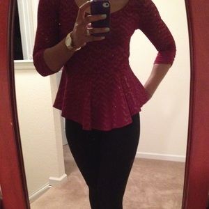 Charlotte Russe Peplum Top
