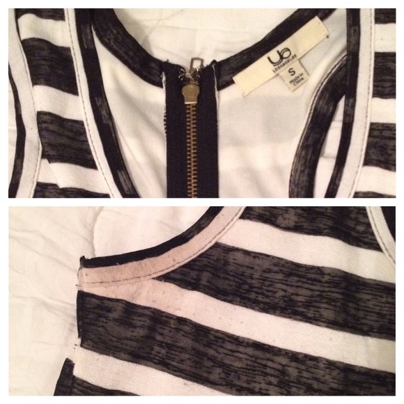 Donated. Modcloth black & white striped dress - Picture 4 of 4