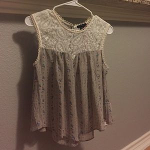 Floral and Lace Top
