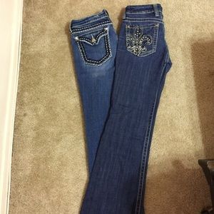 Two pairs of jeans