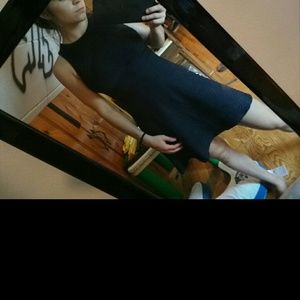 Xs black lined dress!