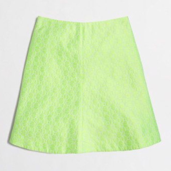💋DONATED💋J Crew Neon Jacquard Skirt - Picture 2 of 4