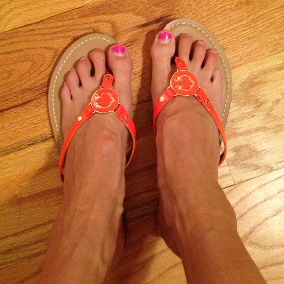 Orange C. Wonder flip flops