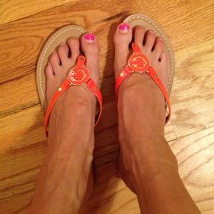 Orange C. Wonder flip flops
