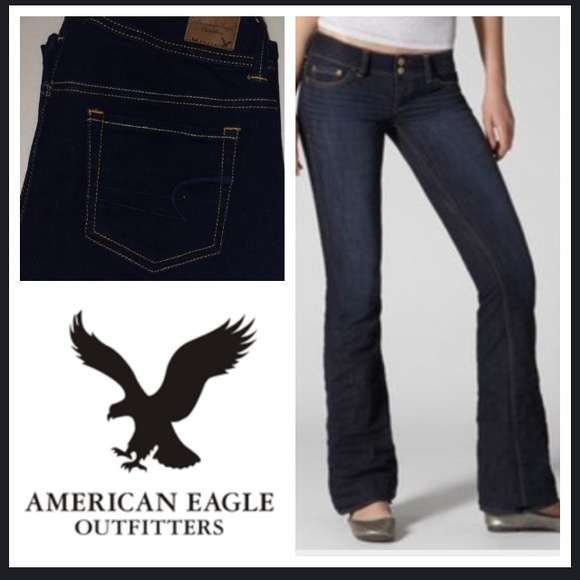 American Eagle Boot Cut Jeans Dark Wash Womens