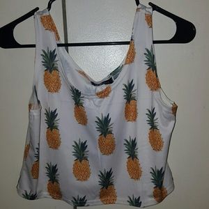 Pineapple  crop top