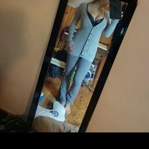 Grey hollister cardigan