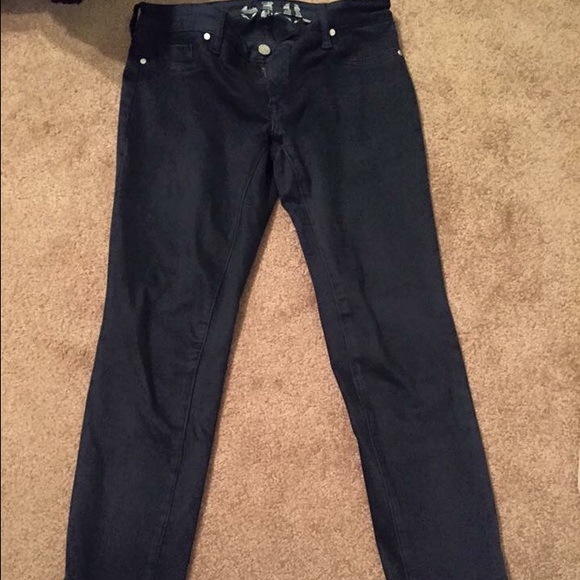 Navy SL8 super soft skinny jeans/jeggings.