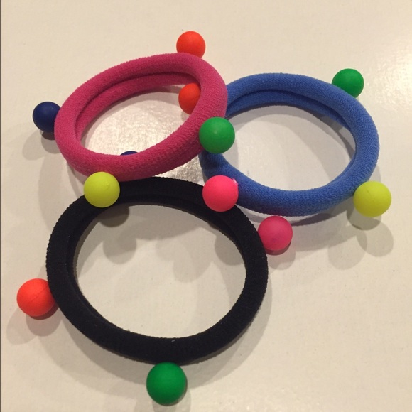 Hair tie rainbow colors! Pick a set of 3 NWT