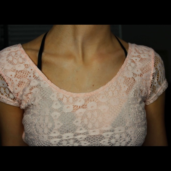 SOLDPink Lace Dress - Picture 4 of 4