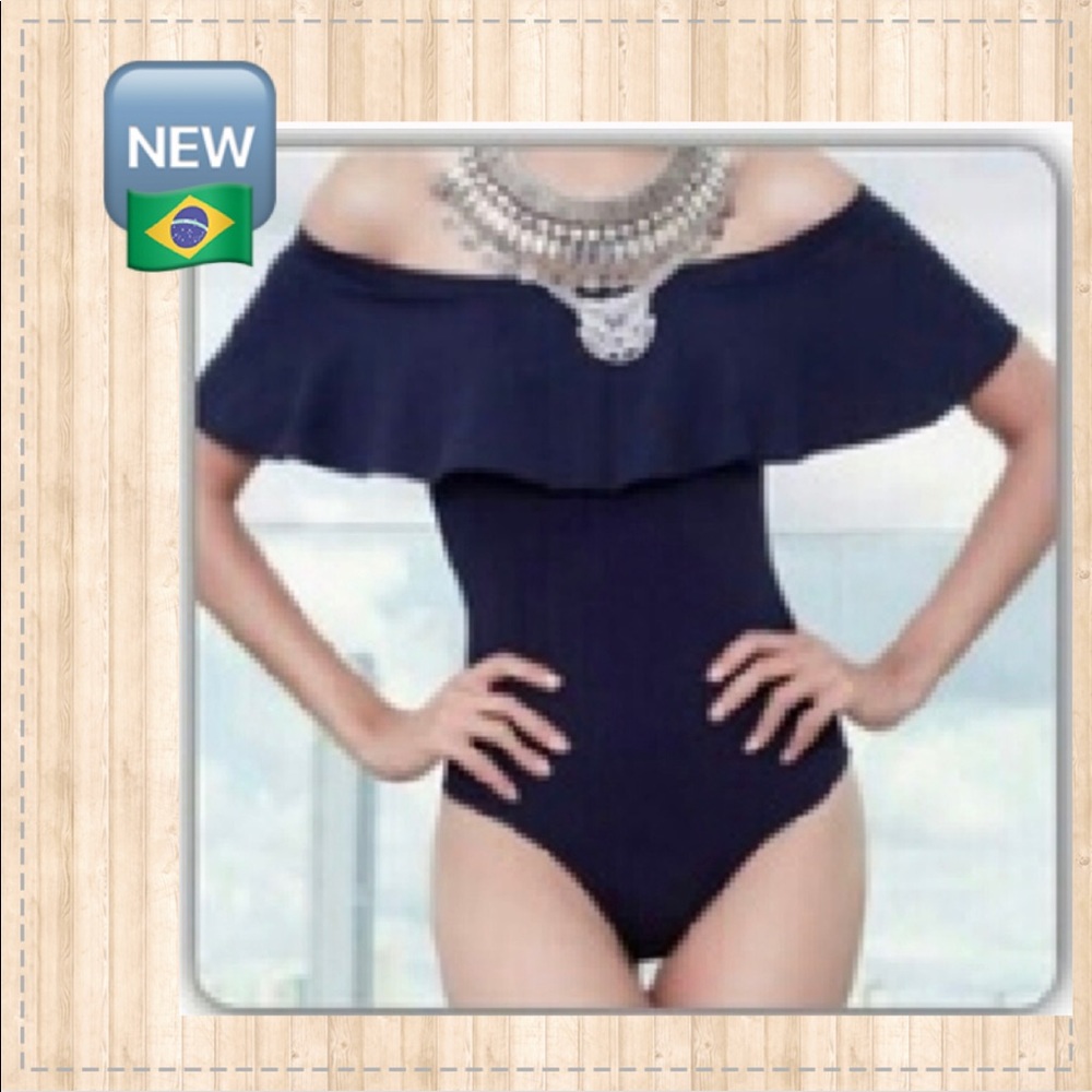🆕️ 🇧🇷Off shoulder bodysuit top XS-S-M
