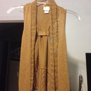 Day Trip light brown sleeveless tank cover up