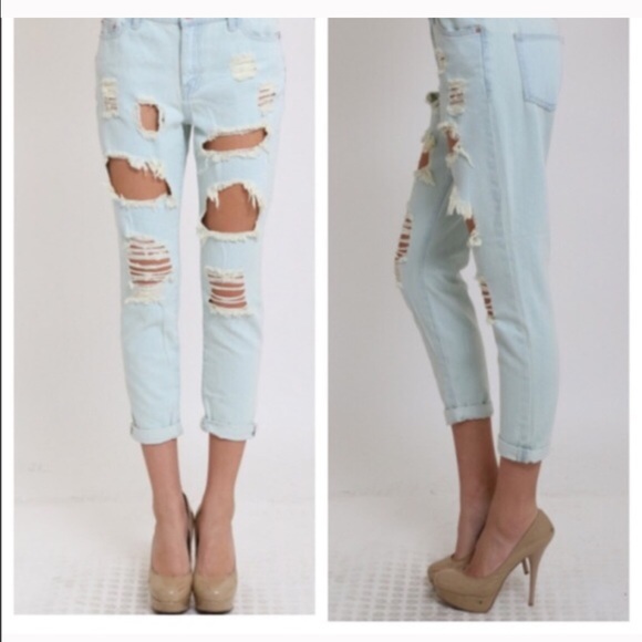 🔴 Boyfriend distress jeans BOGO SALE - Picture 3 of 3