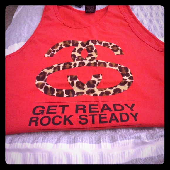 Get ready rock steady STUSSY tank.