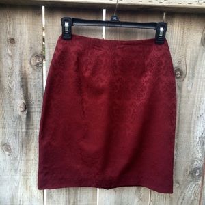 Maroon Skirt
