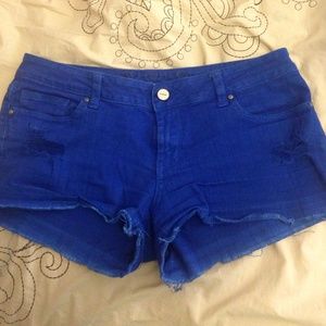 royal blue shorts